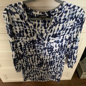 Gorgeous Le Chateau tie dye-like blouse